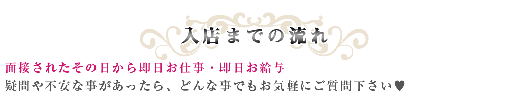 入店までの流れ